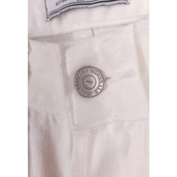 Officine Generale Slim Fit Japanese Selvedge Denim Jeans 28 Mens White $315 - Picture 5 of 14